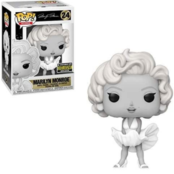 Funko Pop Marilyn Monroe #24 black and white collectible vinyl figure - Picture 2 of 4